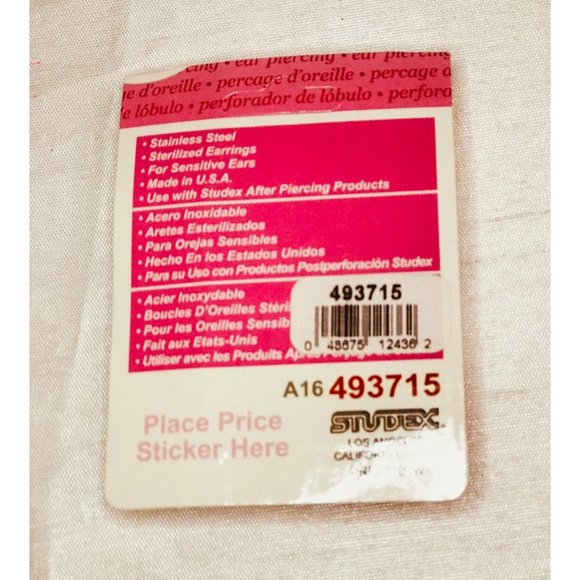 4mm Stainless Steel Ball Ear Piercing Studs Studex Jewelry - Picture 2 of 4